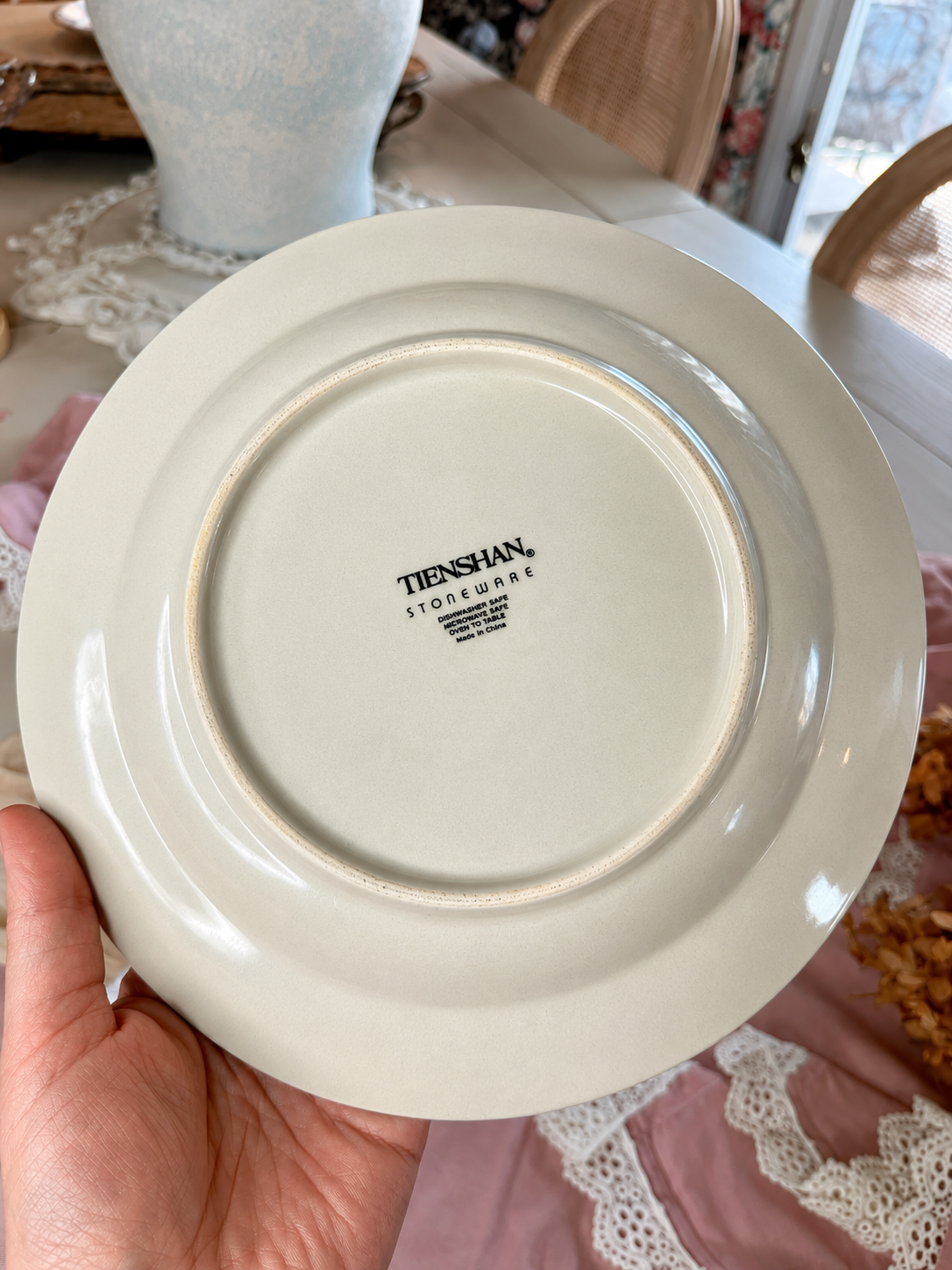 Vtg Tienshan Country Teddy Bear Ceramic Plates